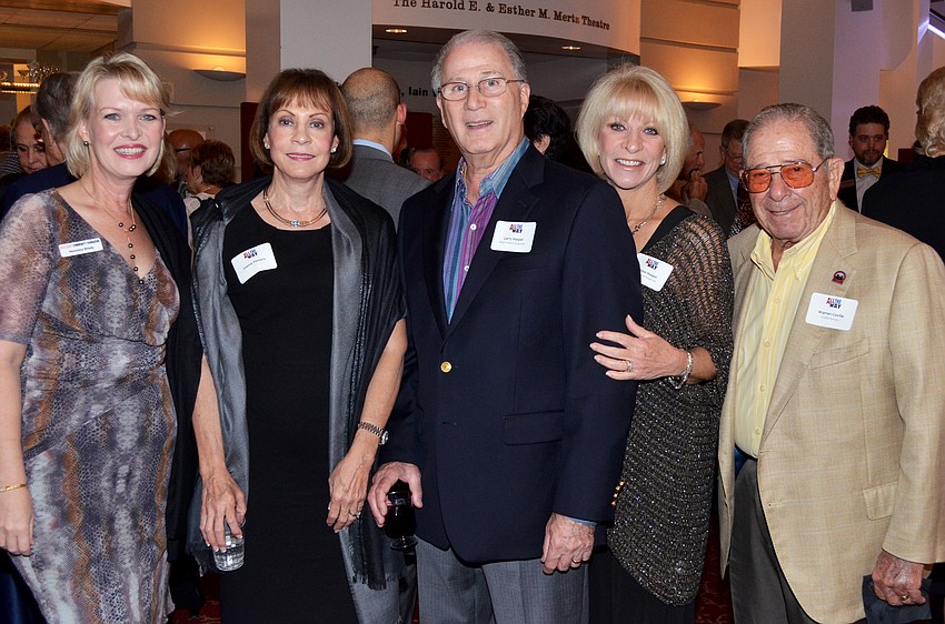 Veronica Brady, Joanne Powers, Larry and Debbie Haspel and Warren Coville