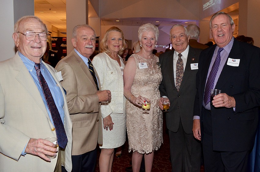 Jack Kesler, Richard and Gloria Reber, Cheryl MacLauchlan, Maurice Richards and Alasdair MacLachlan