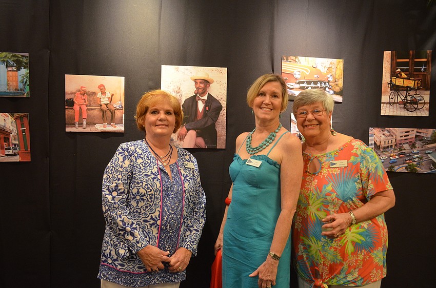 Party chairwomen Marshall Fernandez, Mary Reiling and Sue Jacobs