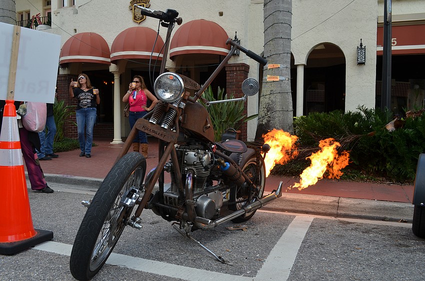 This hot bike was one of the entries for the bike show Sunday, Jan. 10 at the 18th annual Thunder By The Bay.