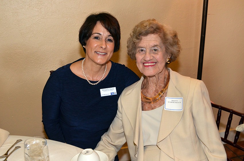Mireya Eavey and honored guest Betty Schoenbaum