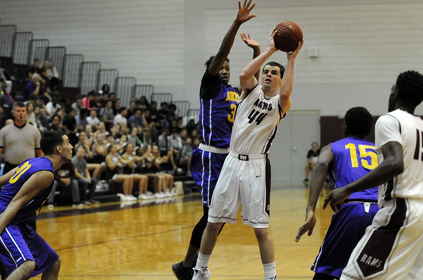 Riverview junior AJ Caldwell finished with a game-high 29 points in the Rams' 80-59 victory versus Booker Jan. 7.