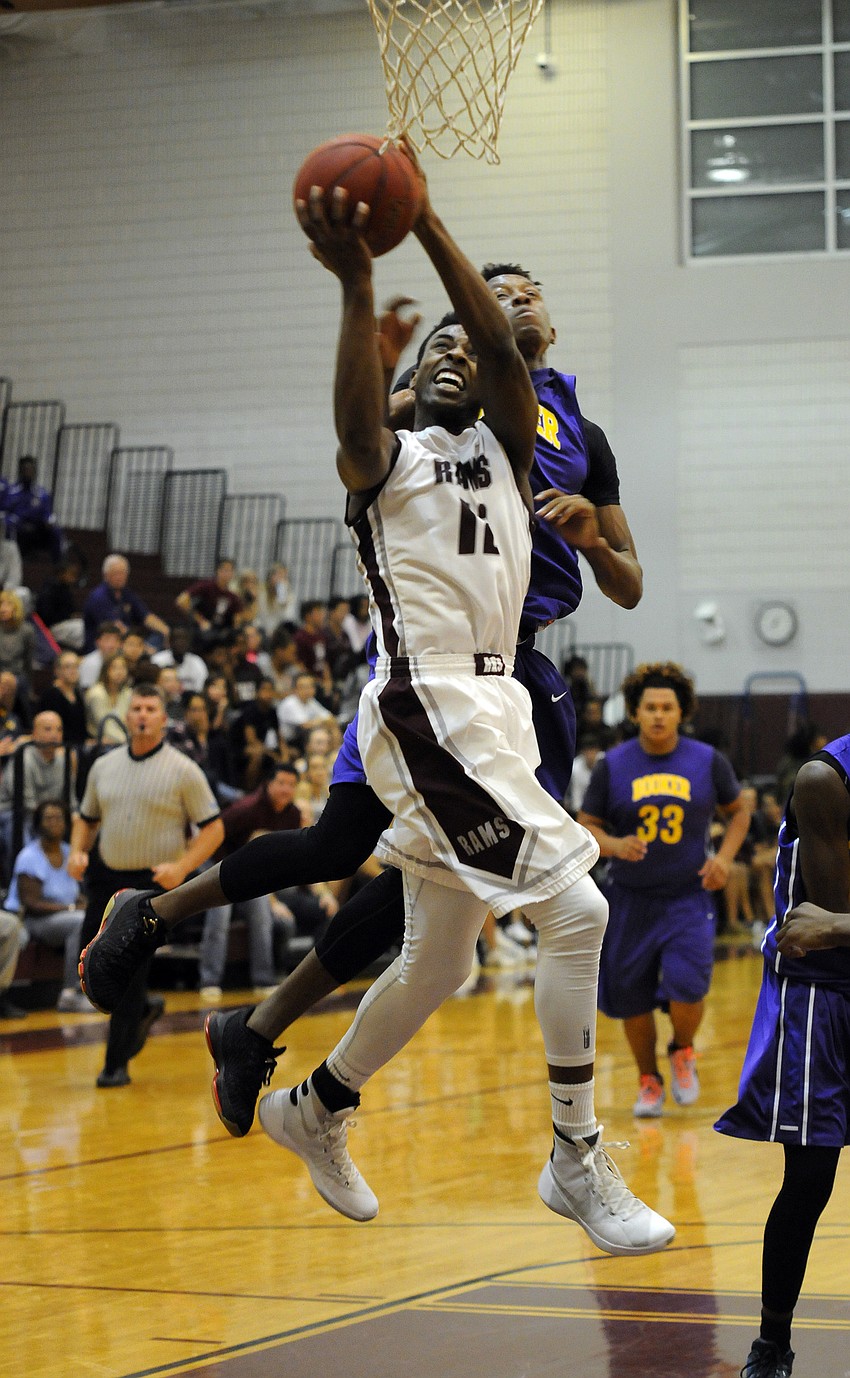 Riverview junior guard Brion Whitley goes up for a shot in the second quarter.