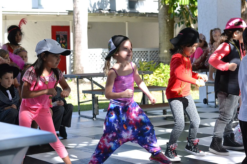Students brought back the 1980s with a dance to MC Hammer's 