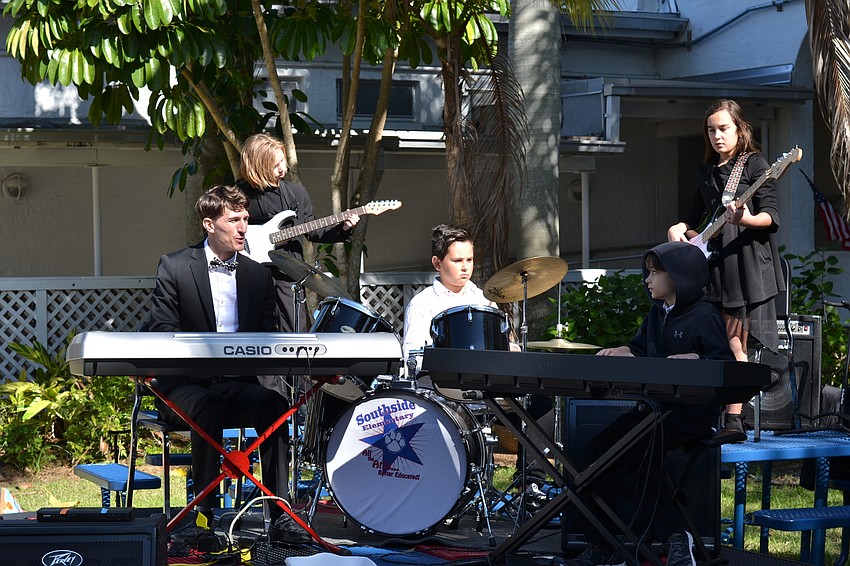 The Southside Jazz Ensemble led by teacher Sergei Glushonkov provided music for the event.