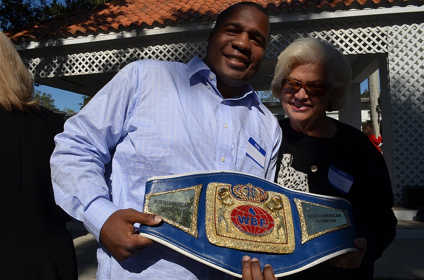Local boxer China Smith is reunited with former teacher Cynthia Titus.