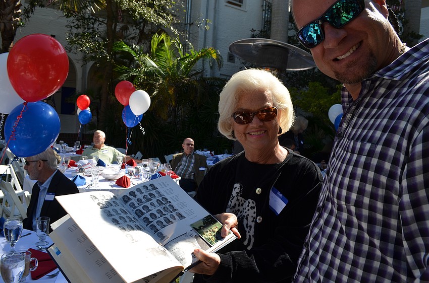 Former teacher Cynthia Titus with 1981 student T.J. Nutter.
