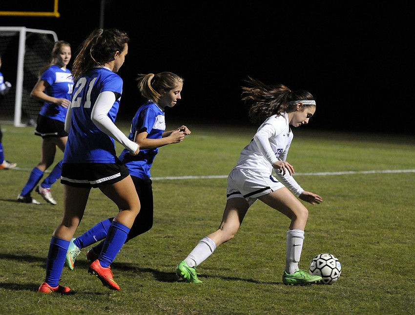 Natalie Gorji scored a pair of goals for ODA in its 5-0 victory versus Sarasota Christian in the Class 1-District 7 semifinals Jan. 12.