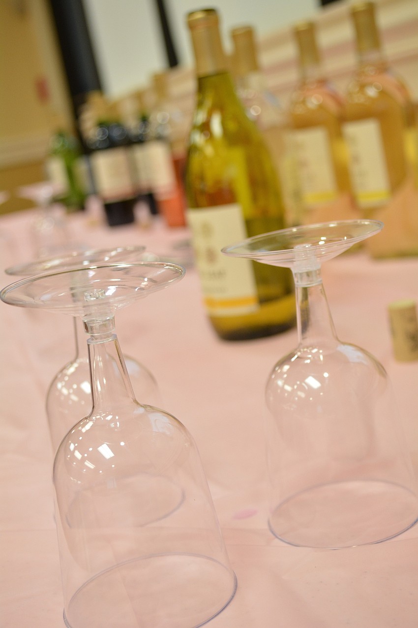 Guests enjoyed light appetizers and wine before and while creating their glassware.