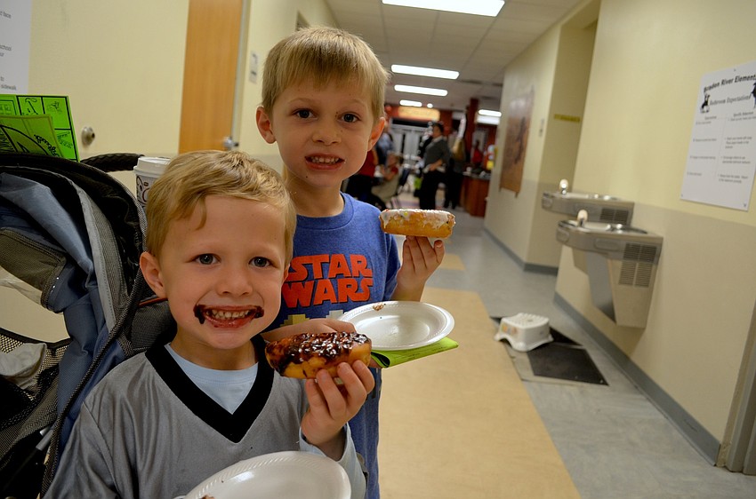 Brothers Ty and Parley Hansen satisfy their sweet teeth.