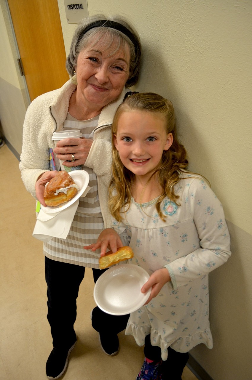 Kay Wade is visiting from Pennsylvania and attended the event with her granddaughter, Lauren.