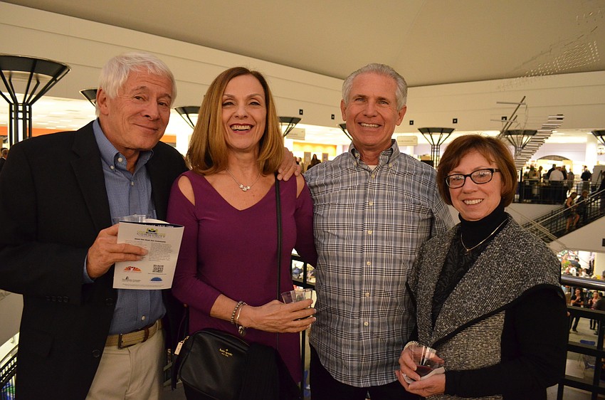 Don Bruns, Vicki and John Yunkers with Linda Bruns