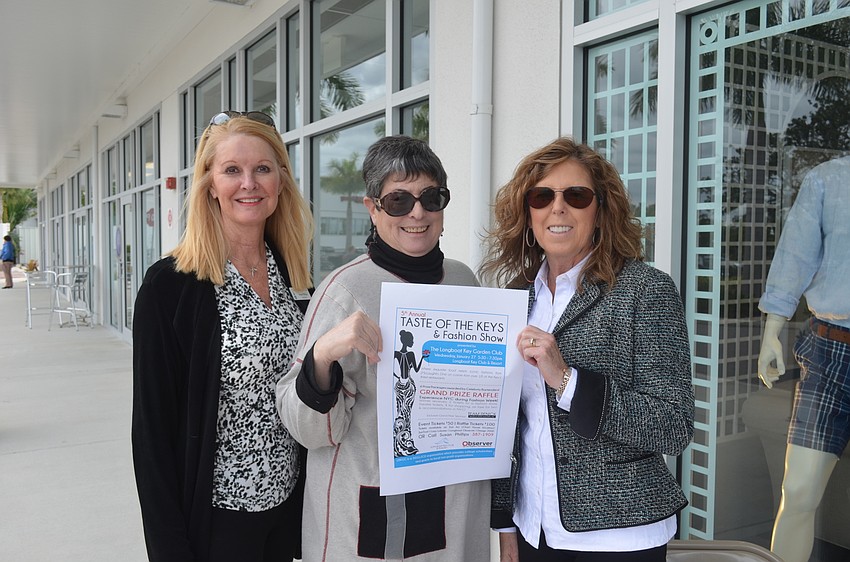 Garden Club President Susan Phillips, Debbie Cohen and Lyn Haycock