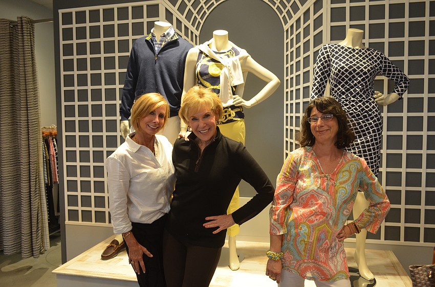 J.McLauglin sales associate Debi Thayer, Manager Carter Donovan and sales associate Barbara Kasden