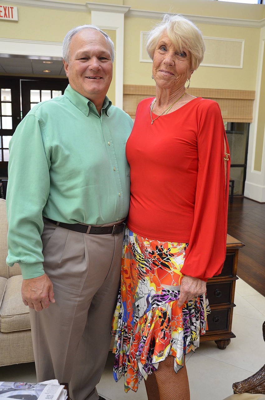 Dan DeBenedetto is Dolores Jacksland's dance instructor in New York. He came to watch her dance with Dynasty Dance Club at the January luncheon and participated in the dance finale, as the 
