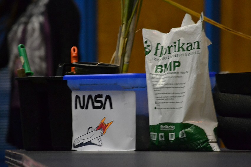 The garden at Pine View School  is using the same fertilizer that is being used on the International Space Station.