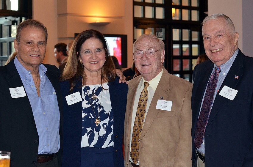 Nick and Mary Mastro with Jack Kesler and Maurice Richards