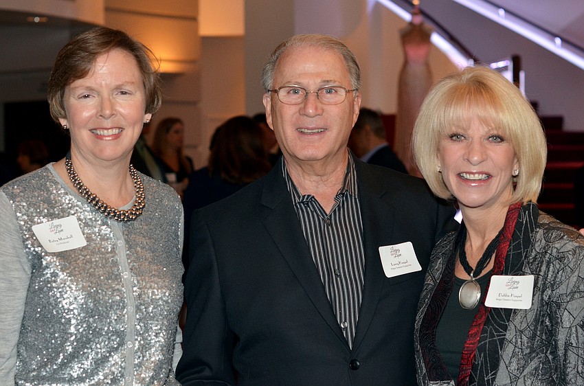 Betsy Marshall with Larry and Debbie Haspel