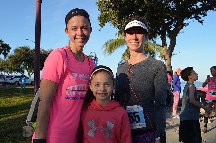 Lindsey Mullett and her daughter AnnaLynne Mullet with Jolee Grobleski.