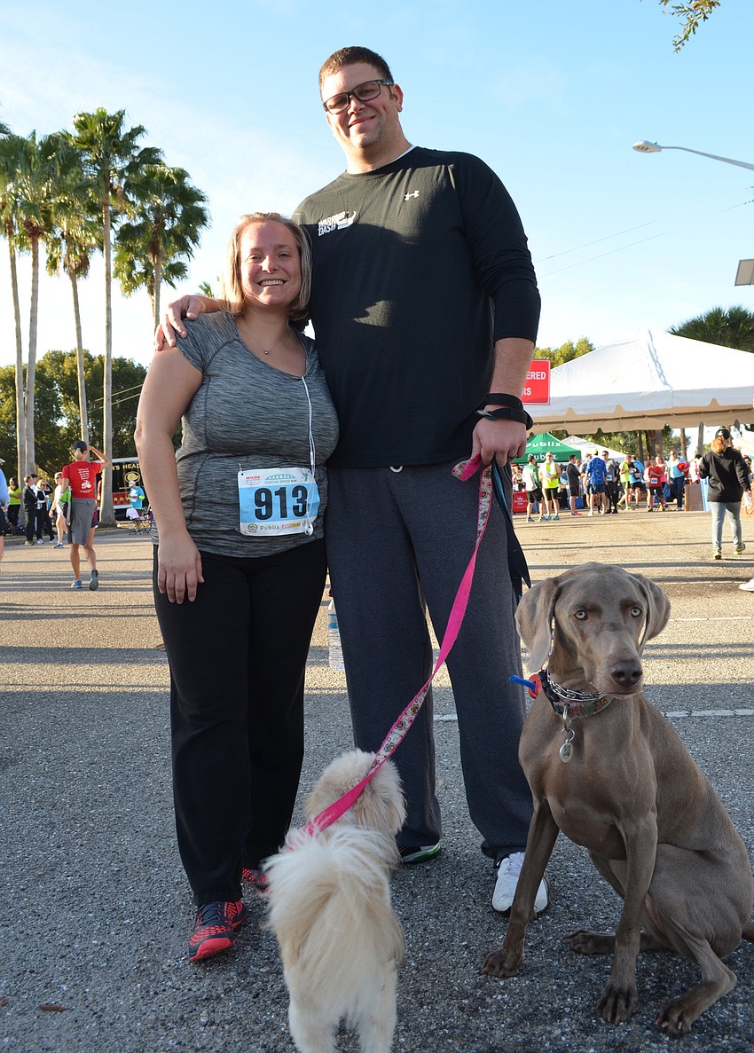Trisha and Jeremiah Hartzell with Bella and Lillie