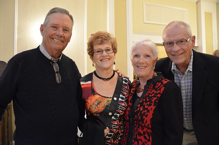 Bob O'Connell, Lynne Bennett, Edeli O'Connell, and Bob Bennett of Palm Aire
