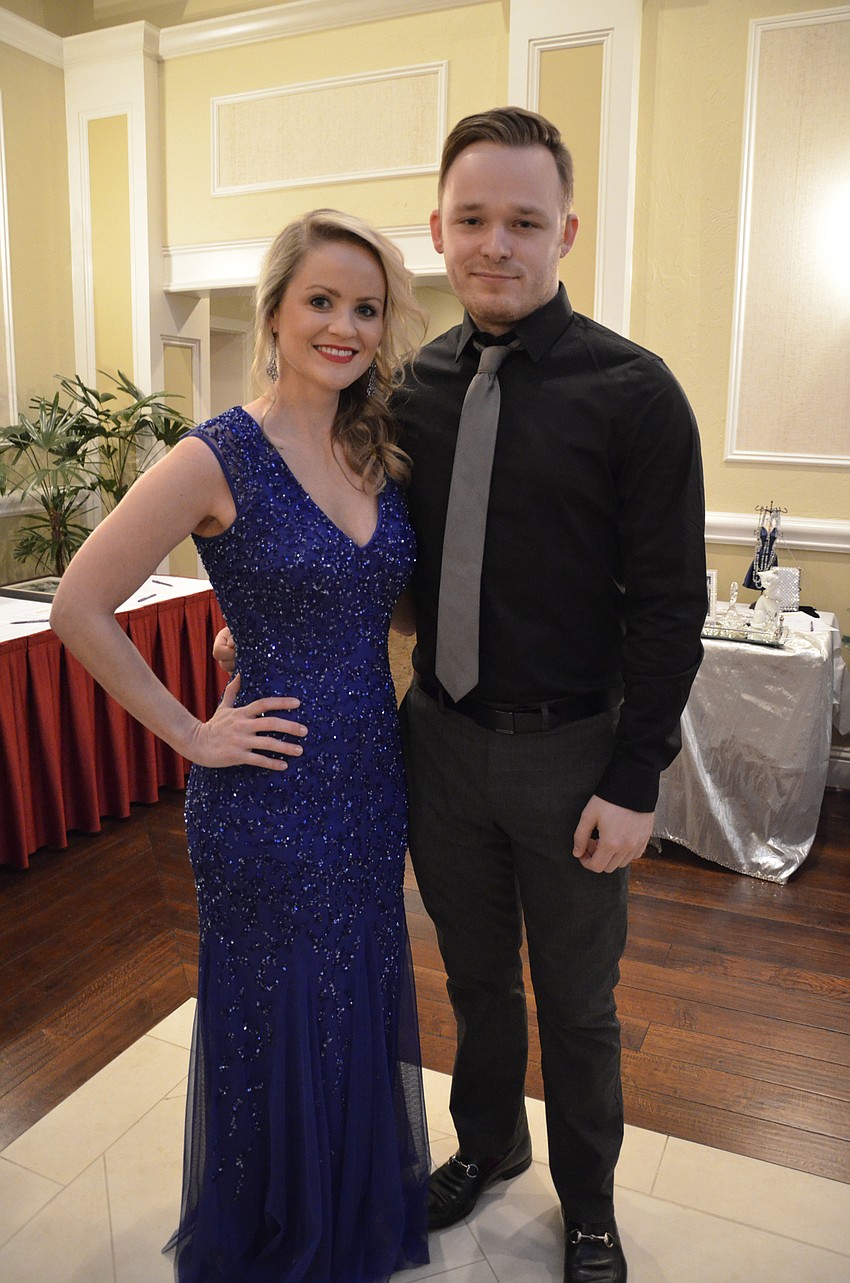 Johanna Fincher and James Hyde with Sarasota Voice Academy were singers during the concert.