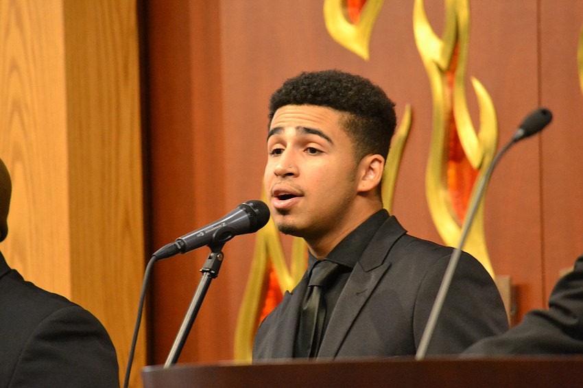 Christopher Eisenberg performs with the Westcoast Black Theatre Troupe.