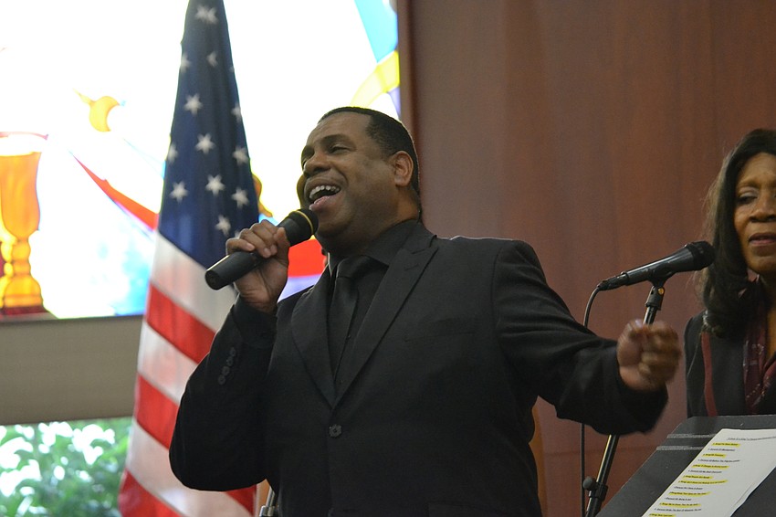 Westcoast Black Theatre Troupe Founder and Artistic Director Nate Jacobs performs 