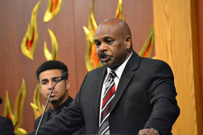 Rev. Charles McKenzie recites landmark speeches by Martin Luther King, Jr.