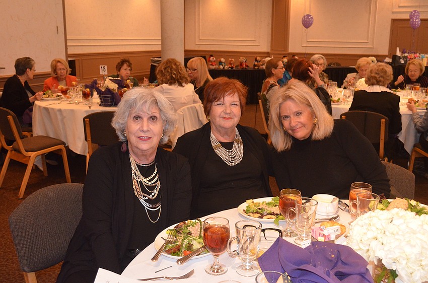 Co-chairwoman Sylvia Pastor, Lynn Burton and Angele Stowe