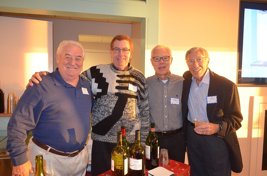 Gino Del Pup, Seaplace General Manager Bill Deskus, Darryl Jelinek and Seaplace Association President Roy Nevans