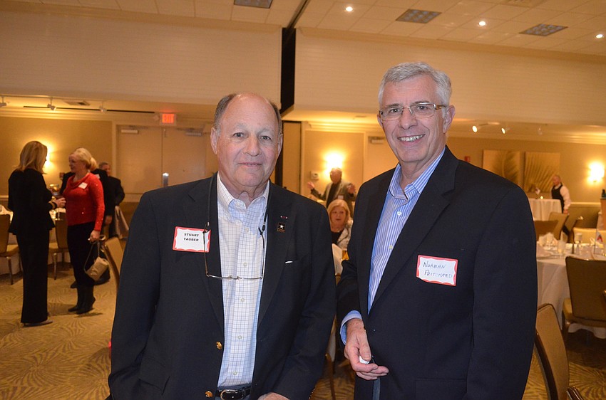 Stuart Tauber and the Rev. Norman Pritchard, of Christ Church of Longboat Key, Presbyterian