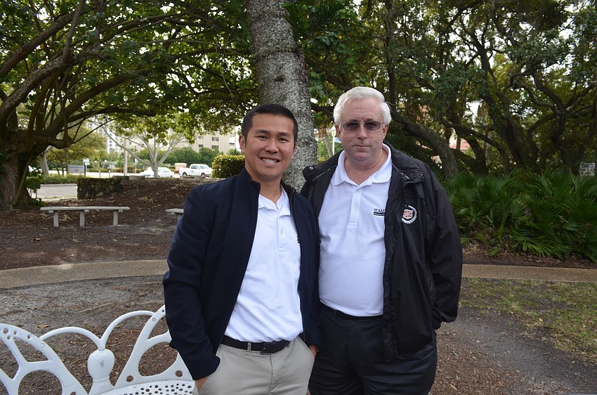 Erik Teoh and Michael Renick, of Garden Club Orchid Sponsor Team Renick