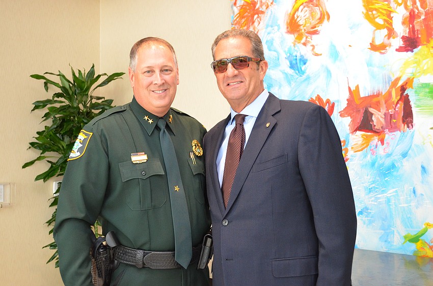 Sarasota County Sheriff Tom Knight and Richard Dorfman