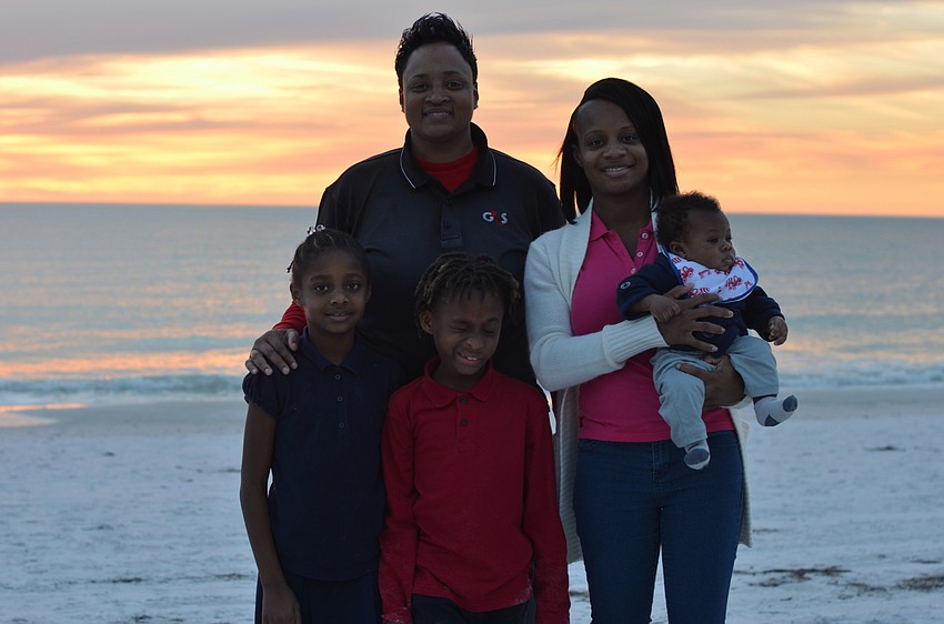 Montres and Alexis Barnes with Alexcia Moody, Jerome Miller and Khalil Murrell