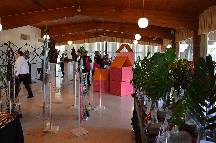 More than 200 floral arrangements and horticultural entries were on display during the weekend of Jan. 23 at the Sarasota Garden Club.