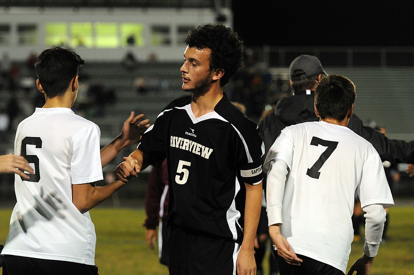 Riverview senior Etienne Behan scored the Rams lone goal of the game in the first half.
