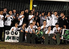The Lakewood Ranch High boys soccer team captured its fourth-consecutive district championship Jan. 22.