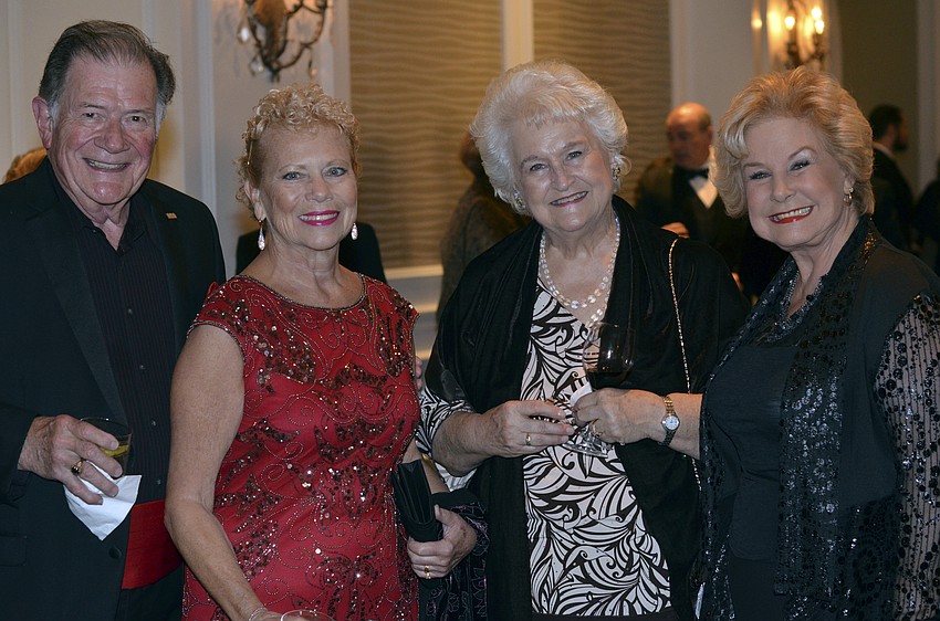 Edward Alley, June LeBell, Lynne Meskey and Linda Carson
