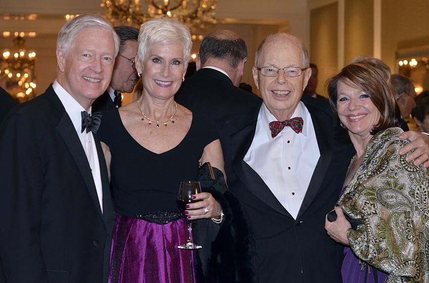 Nick and Danielle Gladding with Edward Williams and Nancy Hewett