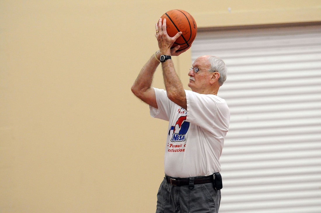 Basketball Shooting is one of the events offered at the Gulf Coast Senior Games, which are open to residents, ages 50 and up.
