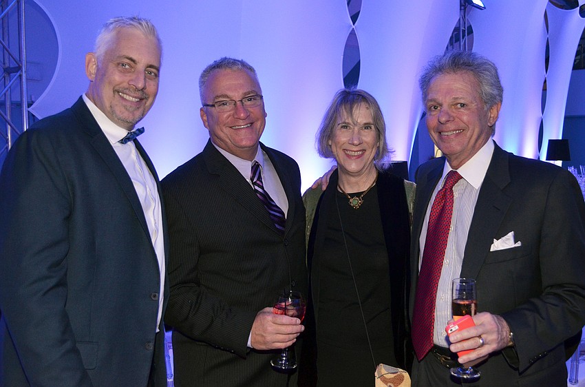 Tim Thompson and Allan Zuckerman with Marcia and Richard DeGennar