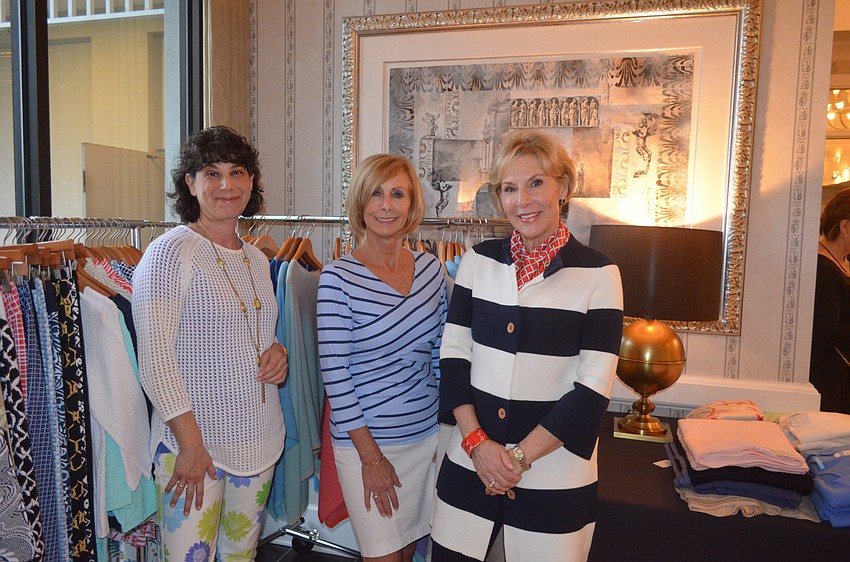 Barbara Kasden, Debi Thayer and Manager Carter Donovan, of J.McLaughlin