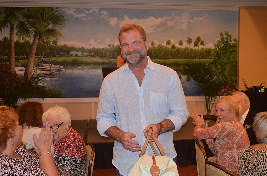 Assistant Town Manager Michael Hein models.