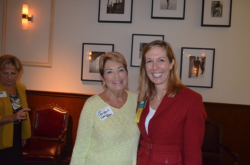 Pat Mock, of Design 2000, and Sherri Mills, of Michael Saunders & Co.