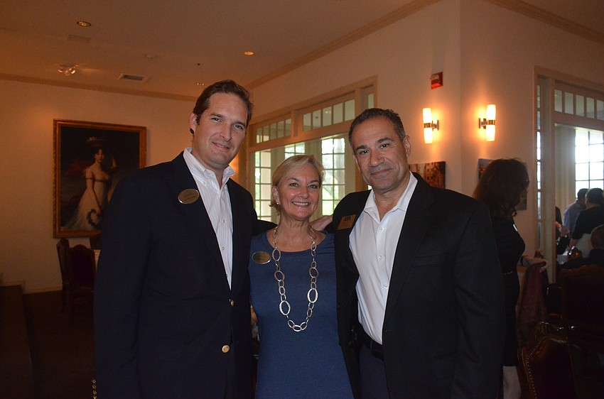 Jonathan Lester, Sandra Rios and 2015 Chairman of the Board Jeff Mayers, of the Resort at Longboat Key Club