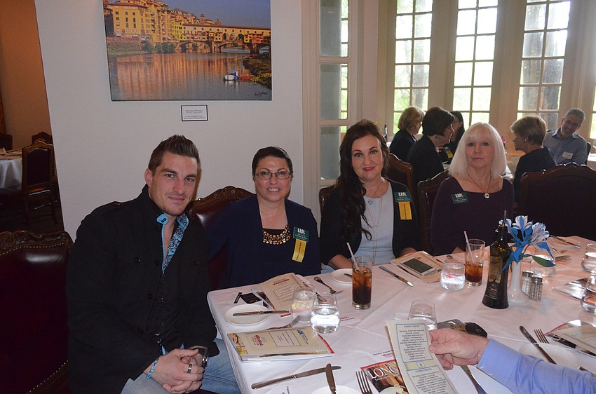 Ryan and Debbie Shaffer, of Henson Mechanical, Penelope Mabrey, of SERVPRO of Bradenton, and Debra Fortosis, of Elite Family Care