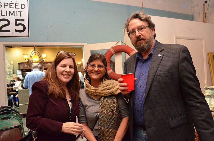 Angela Baker, Carmela Pedicini with David Brain