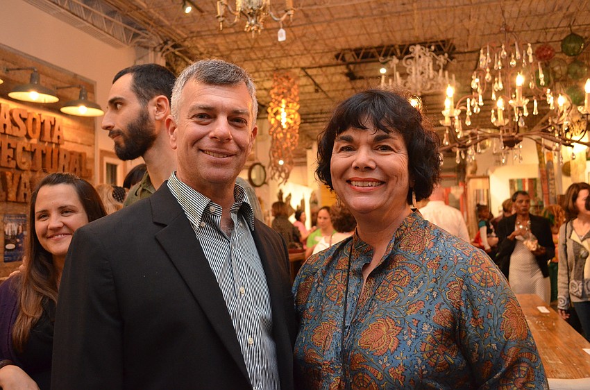 Sarasota Architectural Salvage owner Jesse White and Jennifer Highland