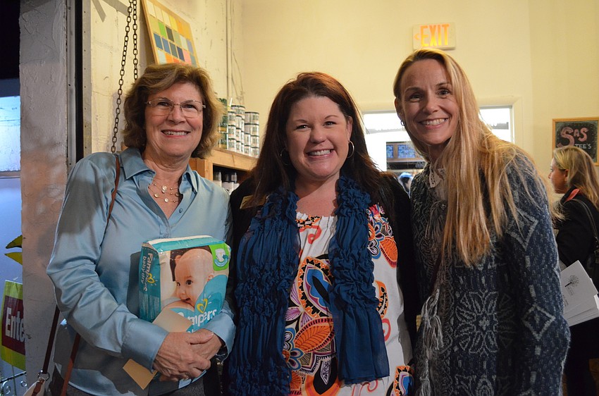 Sue Stewart, Healthy Start Executive Director Shon Ewens and Cheryl Rhein
